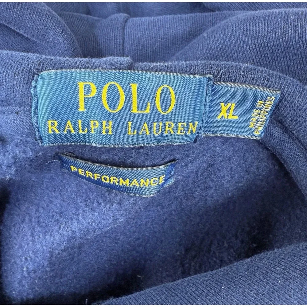 Polo Ralph Lauren Sweatshirt‎ Men's XL Blue Green Pony Hoodie